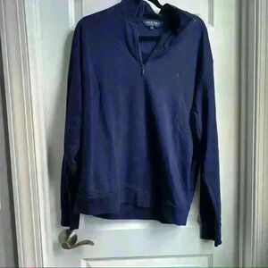 Polo Golf Men's 1/4 zip Pullover Navy Size L Large